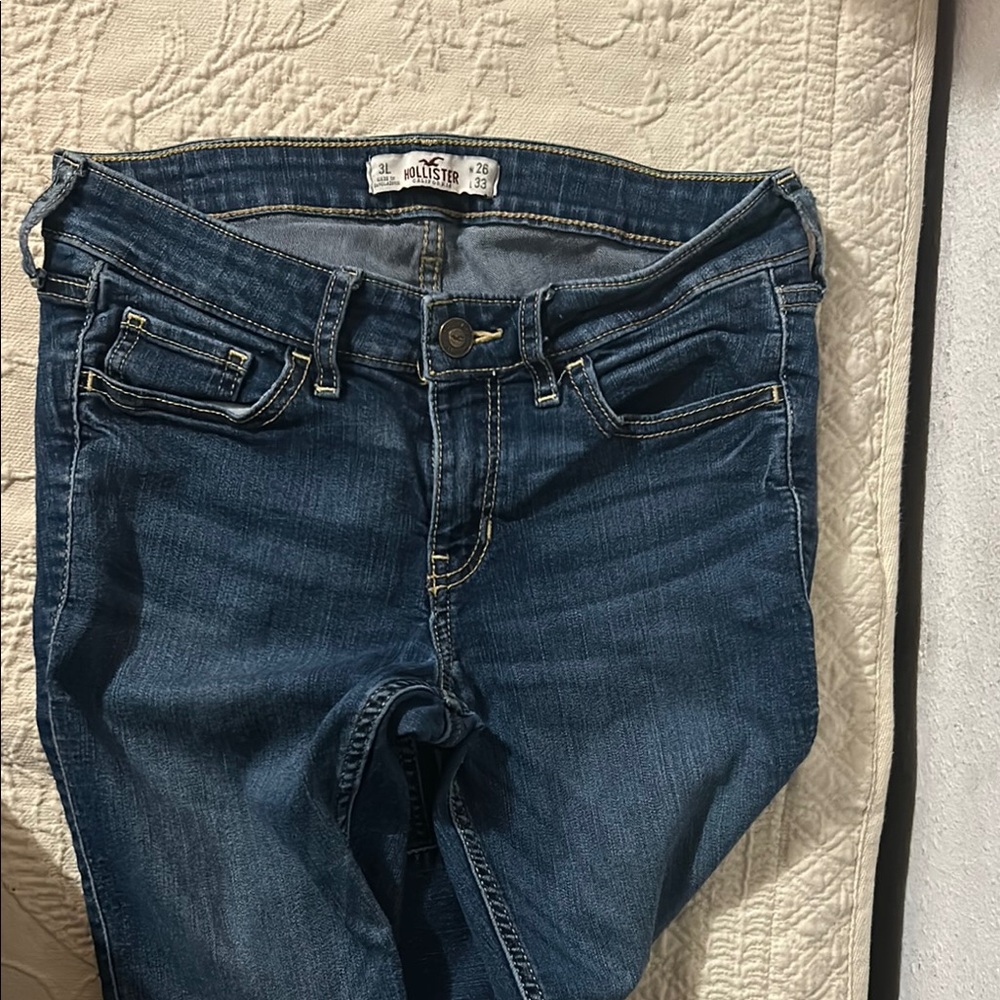 Hollister High Rise Blue Jeans Classic Denim